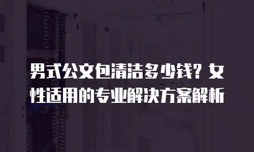 男式公文包清洁多少钱？女性适用的专业解决方案解析