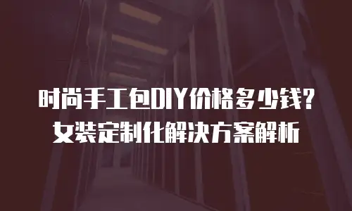 时尚手工包DIY价格多少钱？女装定制化解决方案解析