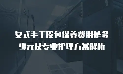 女式手工皮包保养费用是多少元及专业护理方案解析