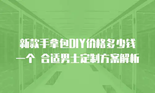 新款手拿包DIY价格多少钱一个 合适男士定制方案解析