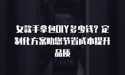 女款手拿包DIY多少钱？定制化方案助您节省成本提升品质