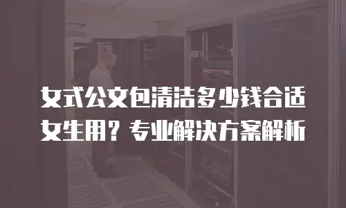 女式公文包清洁多少钱合适女生用？专业解决方案解析