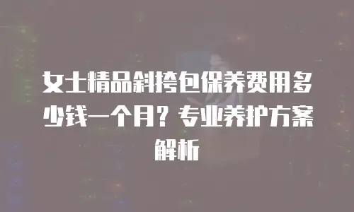 女士精品斜挎包保养费用多少钱一个月？专业养护方案解析