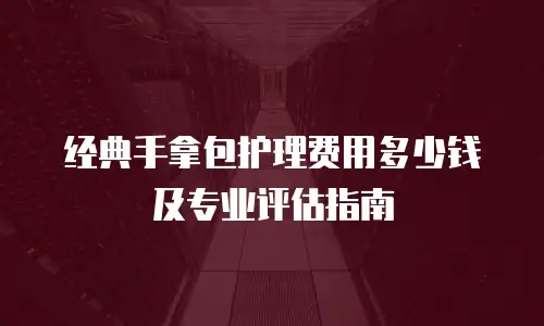 经典手拿包护理费用多少钱及专业评估指南