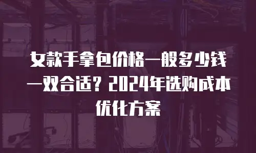 女款手拿包价格一般多少钱一双合适？2024年选购成本优化方案