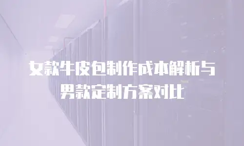 女款牛皮包制作成本解析与男款定制方案对比