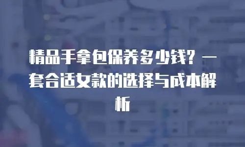 精品手拿包保养多少钱？一套合适女款的选择与成本解析
