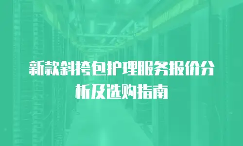 新款斜挎包护理服务报价分析及选购指南