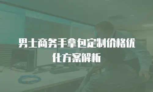 男士商务手拿包定制价格优化方案解析