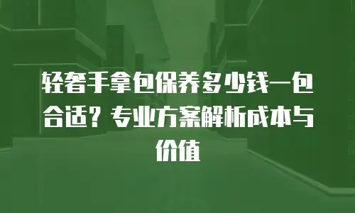轻奢手拿包保养多少钱一包合适？专业方案解析成本与价值