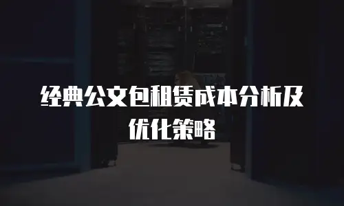 经典公文包租赁成本分析及优化策略