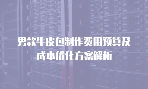男款牛皮包制作费用预算及成本优化方案解析
