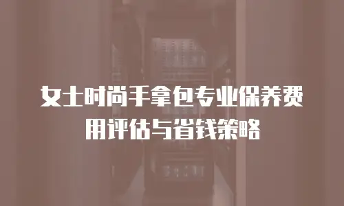女士时尚手拿包专业保养费用评估与省钱策略
