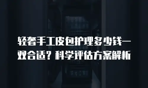 轻奢手工皮包护理多少钱一双合适？科学评估方案解析