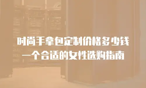 时尚手拿包定制价格多少钱一个合适的女性选购指南