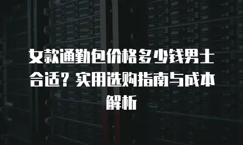 女款通勤包价格多少钱男士合适？实用选购指南与成本解析