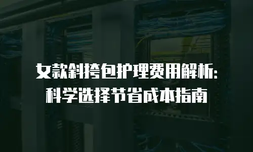女款斜挎包护理费用解析：科学选择节省成本指南