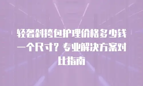 轻奢斜挎包护理价格多少钱一个尺寸？专业解决方案对比指南