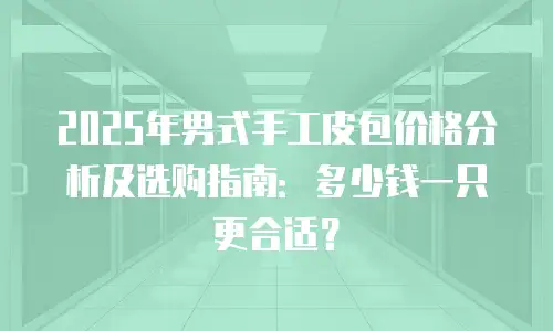 2025年男式手工皮包价格分析及选购指南：多少钱一只更合适？