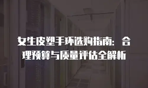 女生皮塑手环选购指南：合理预算与质量评估全解析