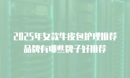 2025年女款牛皮包护理推荐品牌有哪些牌子好推荐