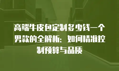 高端牛皮包定制多少钱一个男款的全解析：如何精准控制预算与品质