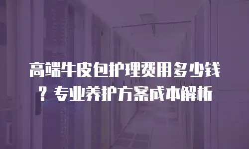 高端牛皮包护理费用多少钱？专业养护方案成本解析