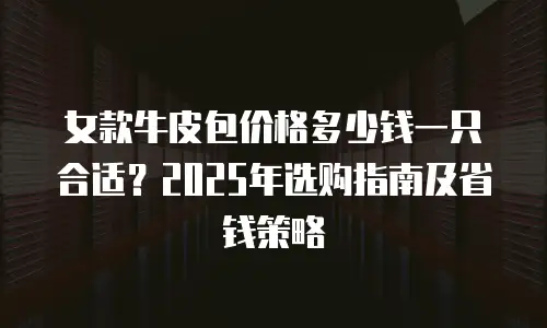 女款牛皮包价格多少钱一只合适？2025年选购指南及省钱策略