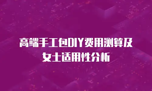 高端手工包DIY费用测算及女士适用性分析
