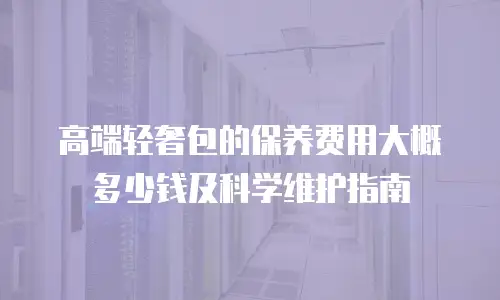 高端轻奢包的保养费用大概多少钱及科学维护指南