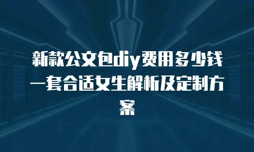 新款公文包diy费用多少钱一套合适女生解析及定制方案