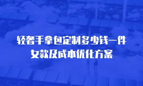 轻奢手拿包定制多少钱一件女款及成本优化方案