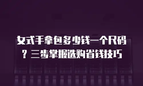 女式手拿包多少钱一个尺码？三步掌握选购省钱技巧