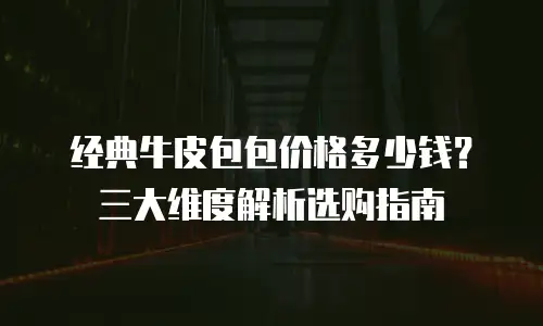 经典牛皮包包价格多少钱？三大维度解析选购指南