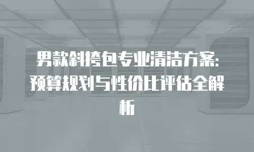 男款斜挎包专业清洁方案：预算规划与性价比评估全解析