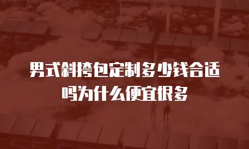 男式斜挎包定制多少钱合适吗为什么便宜很多