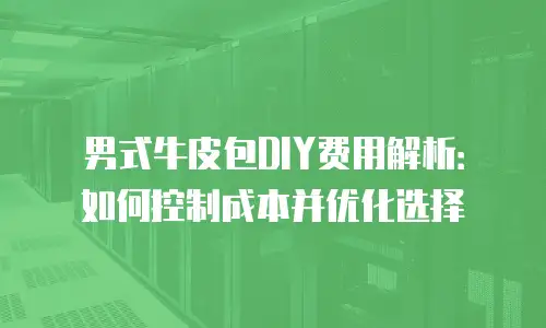 男式牛皮包DIY费用解析：如何控制成本并优化选择