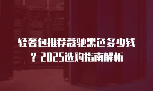 轻奢包推荐蔻驰黑色多少钱？2025选购指南解析