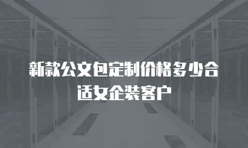 新款公文包定制价格多少合适女企装客户