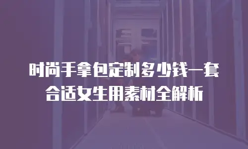 时尚手拿包定制多少钱一套合适女生用素材全解析