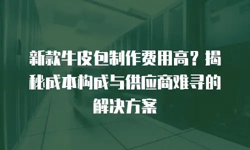 新款牛皮包制作费用高？揭秘成本构成与供应商难寻的解决方案