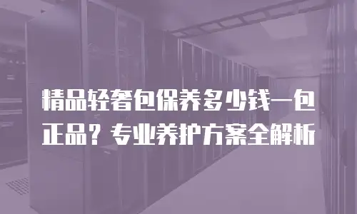精品轻奢包保养多少钱一包正品？专业养护方案全解析