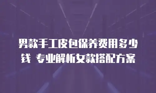 男款手工皮包保养费用多少钱 专业解析女款搭配方案