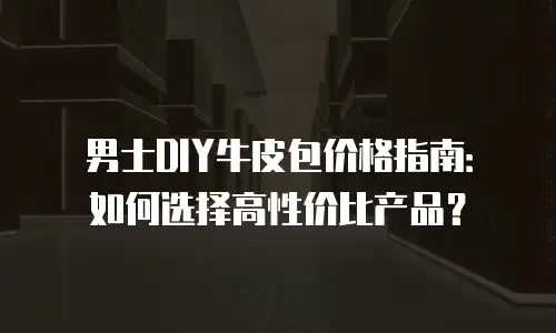 男士DIY牛皮包价格指南：如何选择高性价比产品？