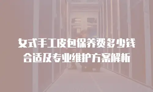 女式手工皮包保养费多少钱合适及专业维护方案解析