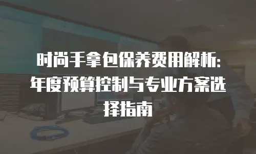 时尚手拿包保养费用解析：年度预算控制与专业方案选择指南