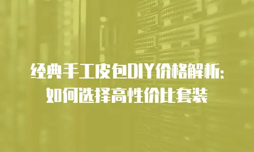 经典手工皮包DIY价格解析：如何选择高性价比套装