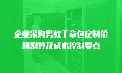 企业采购男款手拿包定制价格测算及成本控制要点