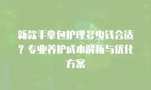 新款手拿包护理多少钱合适？专业养护成本解析与优化方案