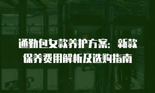 通勤包女款养护方案：新款保养费用解析及选购指南